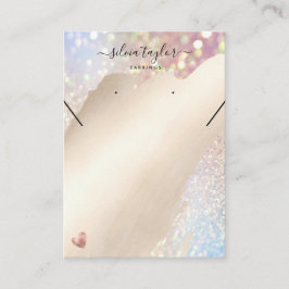 Uw logo juwelen-ketting oorenkaart visitekaartje