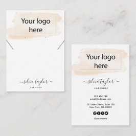 Uw logo juwelen-ketting oorenkaart visitekaartje