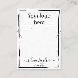 Uw logo juwelen-ketting oorenkaart visitekaartje