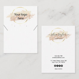 Uw logo juwelen-ketting oorenkaart visitekaartje