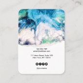 Uw logo juwelen-ketting oorenkaart visitekaartje (Achterkant)