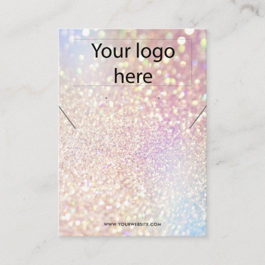 Uw logo juwelen-ketting oorenkaart visitekaartje (Voorkant)