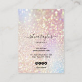 Uw logo juwelen-ketting oorenkaart visitekaartje (Achterkant)