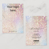 Uw logo juwelen-ketting oorenkaart visitekaartje (Voorkant / Achterkant)