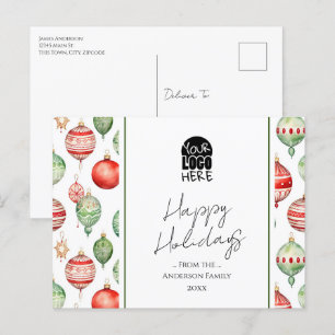 Uw Logo kerstgroeten Briefkaart