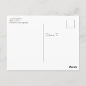 Uw Logo kerstgroeten Briefkaart (Achterkant)