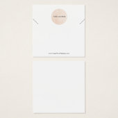 Uw Logo Ketting Display Kaart (Voorkant /achterkant)