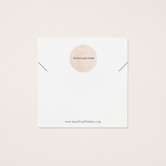 Uw Logo Ketting Display Kaart (Voorkant)