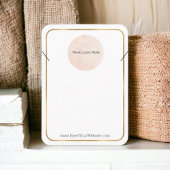 Uw Logo Ketting Gold Groot verticaal Visitekaartje