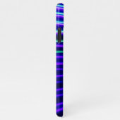 Uw Logo, kleurrijk gebogen licht, DIY-naam wit iPhone Hoesje (Rechterkant)