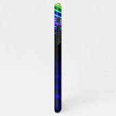 Uw Logo, kleurrijk gebogen licht, DIY-naam wit iPhone Hoesje (Linkerkant)