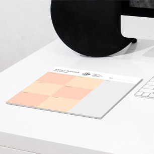 Uw Logo kleurrijke eenvoudige, niet-gedateerde wee Notitieblok