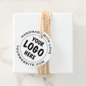 Uw Logo Kraft Circle Prijs Label (In situ)