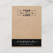 UW LOGO Kraft Oorbel Display Kaart Visitekaartje (Voorkant)