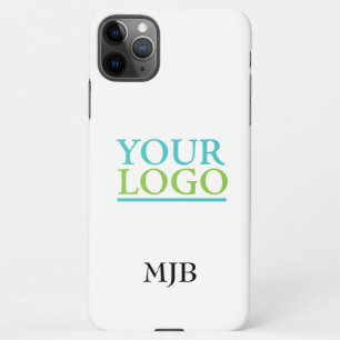 Uw Logo/kunst/foto, DIY-monogram, wit iPhone 11Pro Max Hoesje