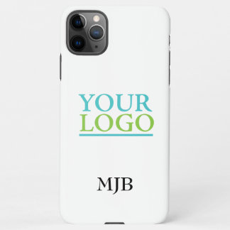 Uw Logo/kunst/foto, DIY-monogram, wit iPhone 11Pro Max Hoesje