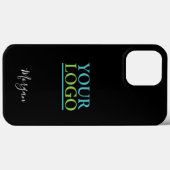 Uw Logo/Kunst/Foto, DIY Naam Witte Script, Zwart Case-Mate iPhone Case (Achterkant (horizontaal))