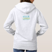 Uw Logo/kunst/foto, naam of monogram Hoodie (Achterkant)