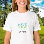 Uw Logo/kunst/foto, naam of monogram T-shirt