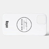 Uw Logo/Kunst/Foto, Naam, Witte iPhone Kwestie Case-Mate iPhone Case (Achterkant (horizontaal))