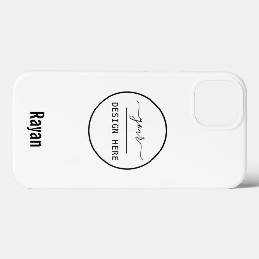 Uw Logo/Kunst/Foto, Naam, Witte iPhone Kwestie Case-Mate iPhone Case (Achterkant (horizontaal))