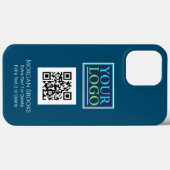 Uw Logo/Kunst/Foto, QR-code, naam/Info Ocean Blue Case-Mate iPhone Case (Achterkant (horizontaal))