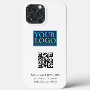 Uw Logo/Kunst/Foto, QR Code, Naam/Info op Wit Case-Mate iPhone Case