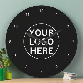 Uw Logo L Business Professional Zwart-wit Grote Klok