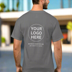 Uw Logo L Medewerker Personeel Corporate Branding T-shirt