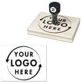 Uw Logo Large Custom Rubber Stamp Rubberstempel (Gestempeld)