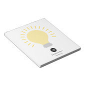 Uw Logo lichtlamp Notitieblok (Schuin)