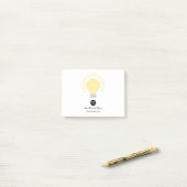 Uw Logo lichtlamp Post-it® Notes (Op bureau)