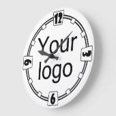 Uw logo, logo, eenvoudig, minimalistisch, kantoor grote klok (Hoek)