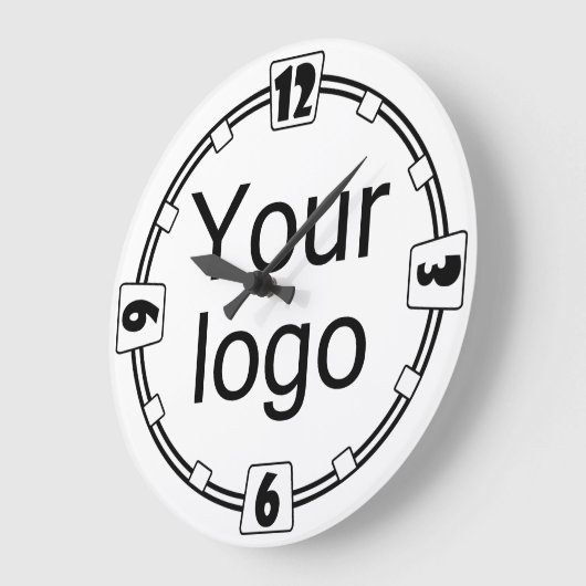 Uw logo, logo, eenvoudig, minimalistisch, kantoor grote klok (Hoek)