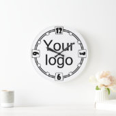Uw logo, logo, eenvoudig, minimalistisch, kantoor grote klok (Huis)