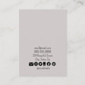 Uw Logo maakt eenvoudige oormerken voor beeldscher Visitekaartje (Achterkant)