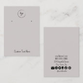 Uw Logo maakt eenvoudige oormerken voor beeldscher Visitekaartje (Voorkant / Achterkant)