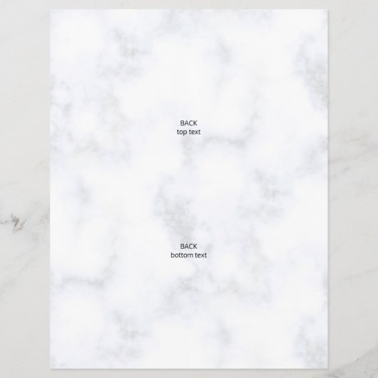 Uw Logo marmer Asymmetrisch 3 Foto Collage Flyer (Achterkant)