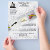 Uw Logo marmer Asymmetrisch 3 Foto Collage Flyer (Hand)