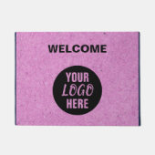 Uw Logo merk Welkom Kraft papier Deurmat (Voorkant)