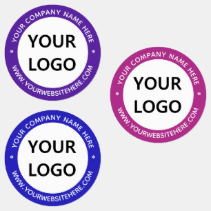 Uw logo merk zakelijke productlabels voorbeeld labels
