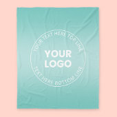 Uw Logo met / bewerkbaar elke kleurverloop Fleece Deken