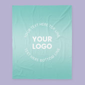 Uw Logo met / bewerkbaar elke kleurverloop Fleece Deken