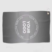 Uw Logo met / bewerkbaar elke kleurverloop Golfhanddoek (Horizontaal)