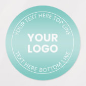 Uw Logo met / bewerkbaar elke kleurverloop Labels (Design 2)