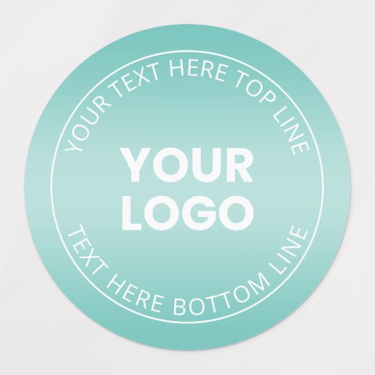 Uw Logo met / bewerkbaar elke kleurverloop Labels (Design 2)