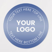 Uw Logo met / bewerkbaar elke kleurverloop Labels (Design 1)