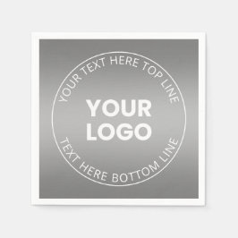 Uw Logo met / bewerkbaar elke kleurverloop Servet