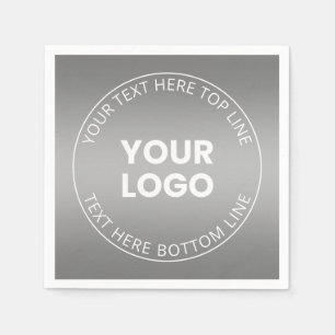 Uw Logo met / bewerkbaar elke kleurverloop Servet
