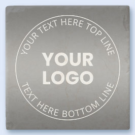 Uw Logo met / bewerkbaar elke kleurverloop Stenen Onderzetter